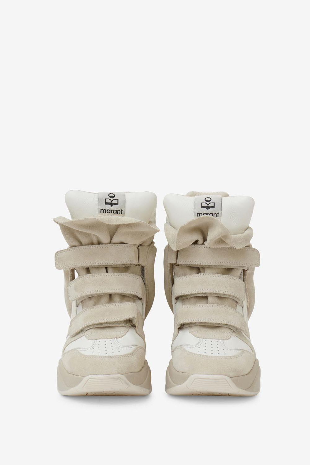 Sneakers balskee alte con zeppa in pelle - Bianco - Woman - 4