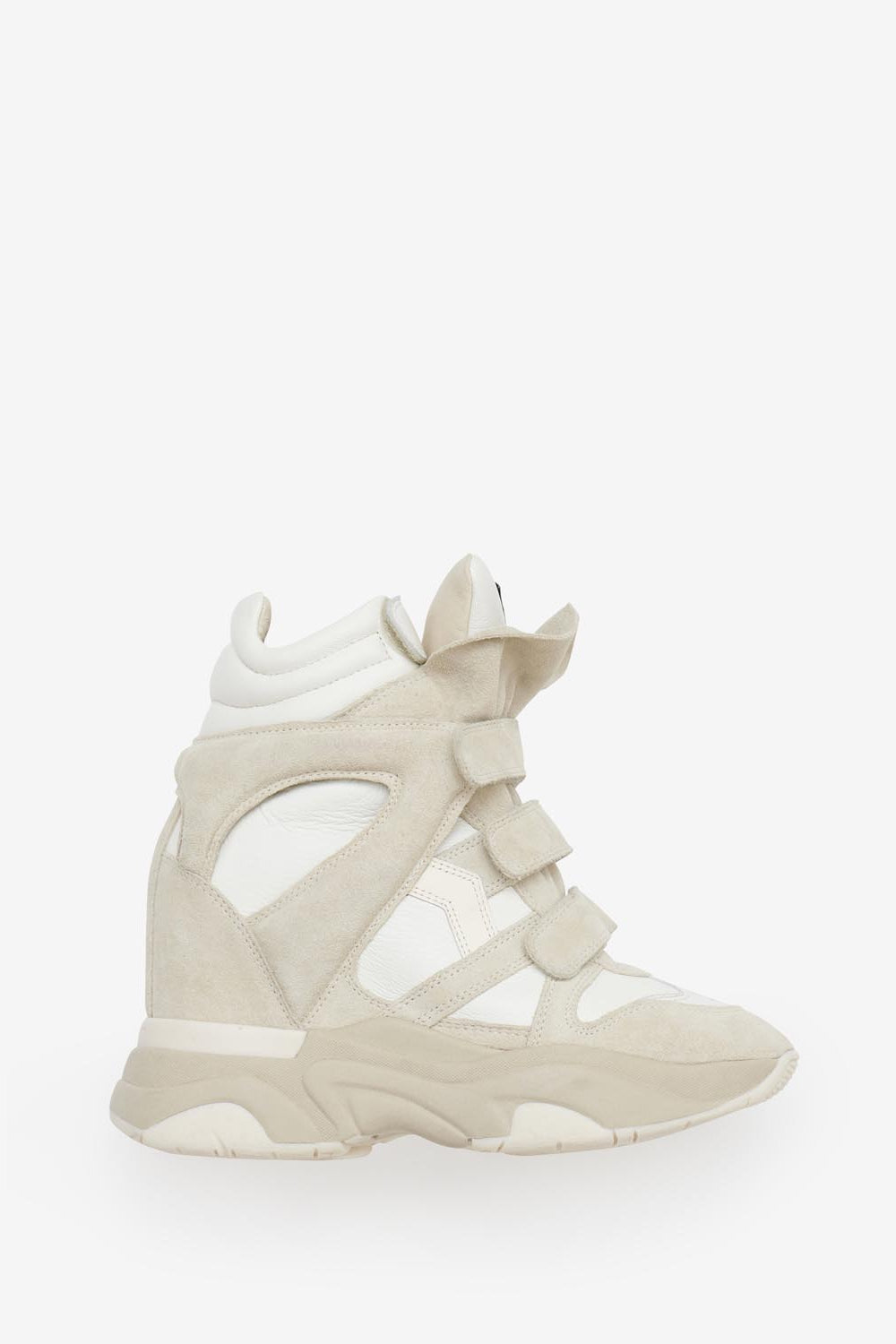 Sneakers balskee alte con zeppa in pelle - Bianco - Woman - 1