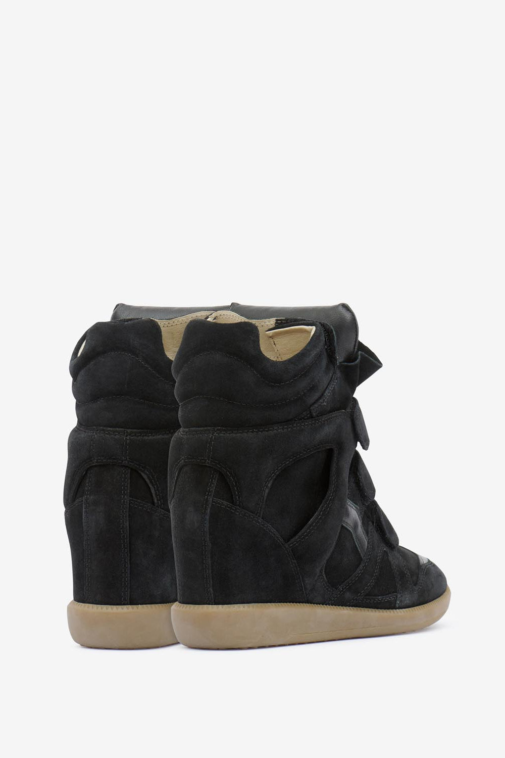 Sneakers bekett con zeppa in pelle - Nero - Woman - 2