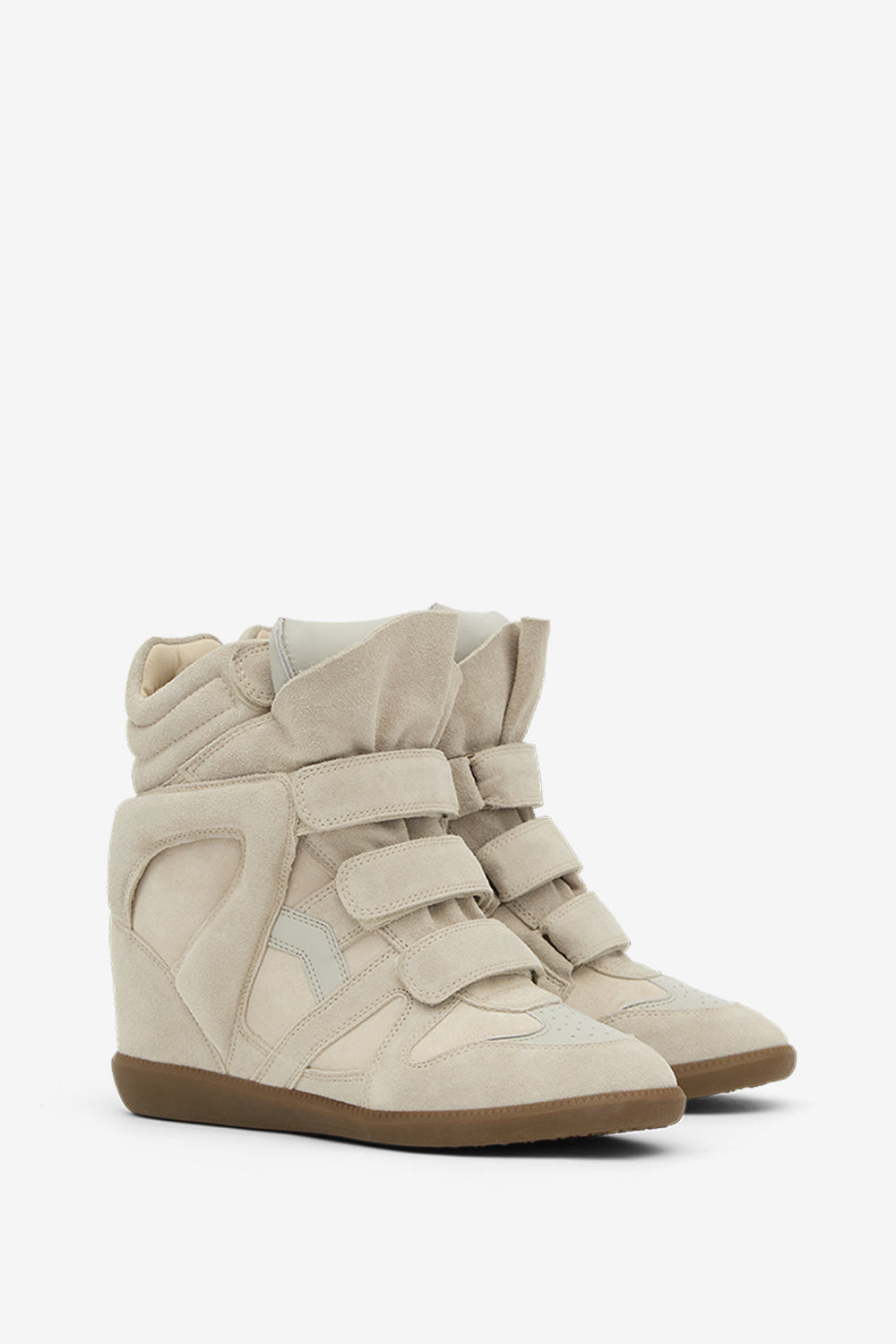 Sneakers bekett con zeppa in pelle - Ecru - Woman - 3