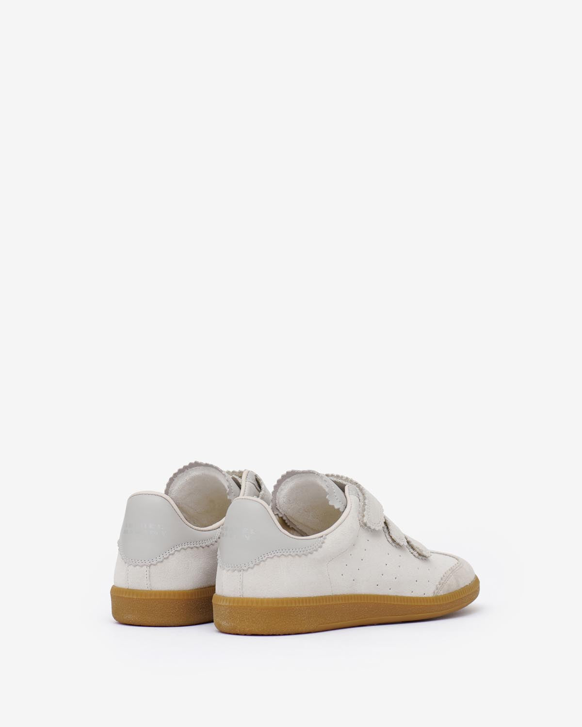 Beth low-top suede calfskin leather sneakers - Ecru - Woman - 2
