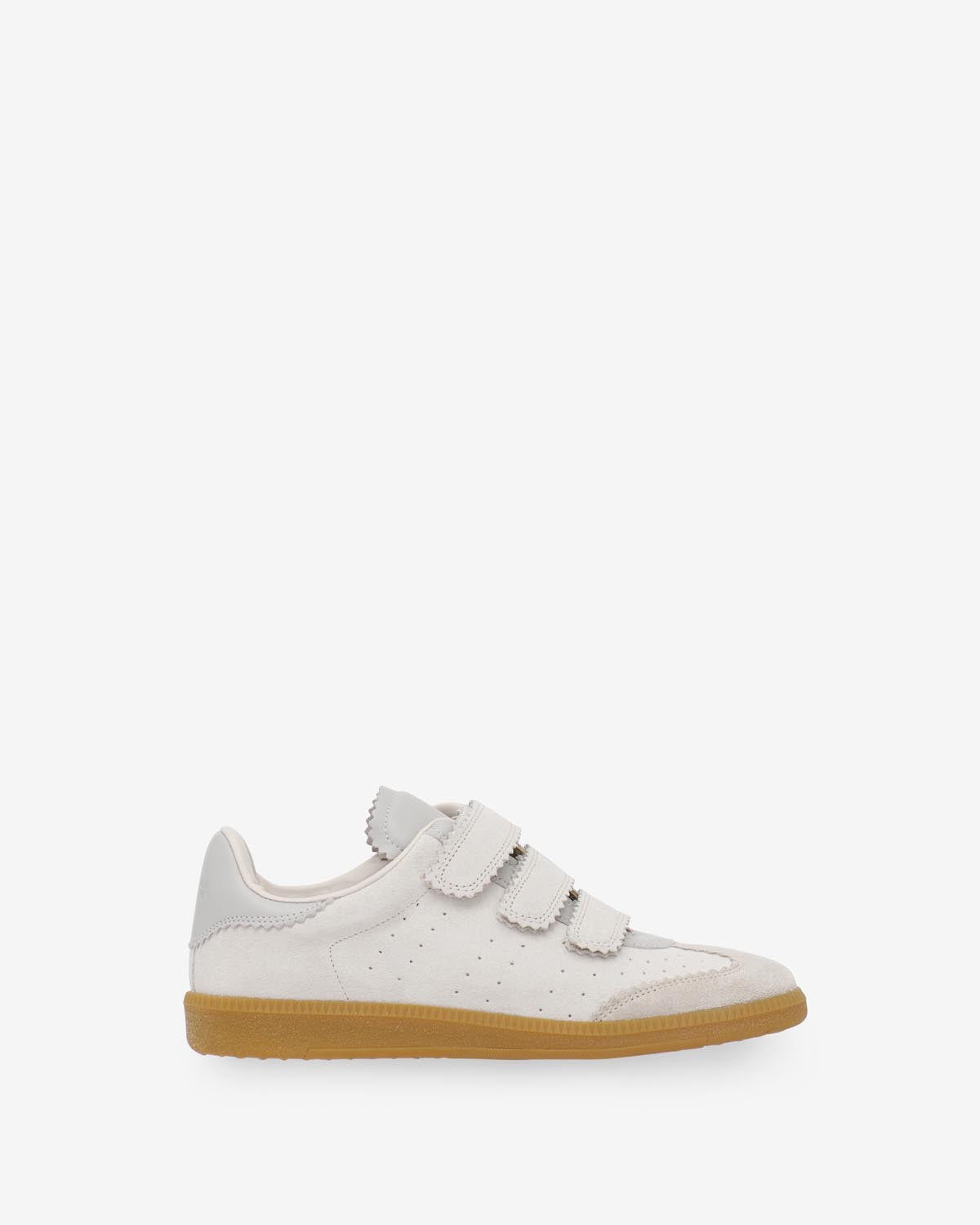 Beth low-top suede calfskin leather sneakers - Ecru - Woman - 1