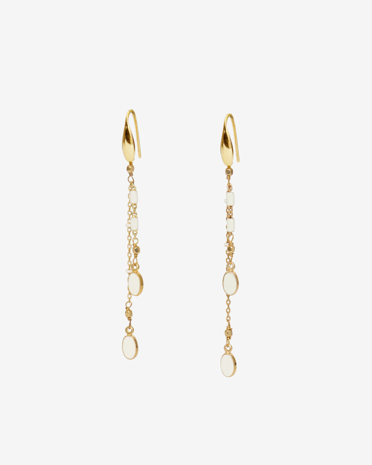 Pendientes dorados de borlas casablanca - Crudo - Woman - 1