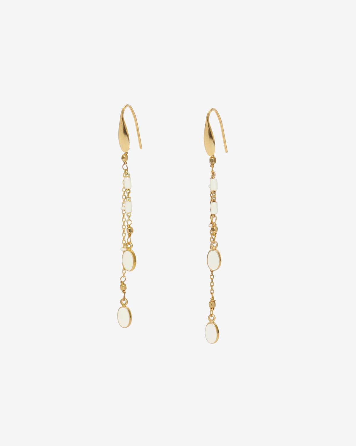 Pendientes dorados de borlas casablanca - Crudo - Woman - 4