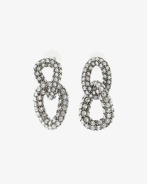 Funky ring earrings Woman Silver 3