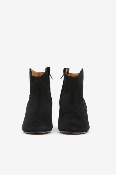 Dicker suede calfskin leather boots - Black - Woman - 7