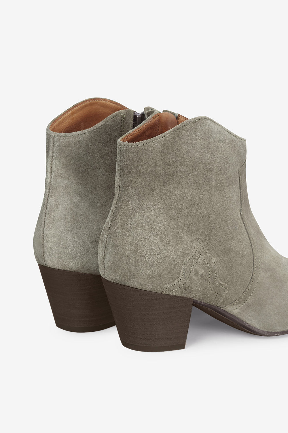 Botas bajas de piel de becerro dicker - Taupe - Woman - 2