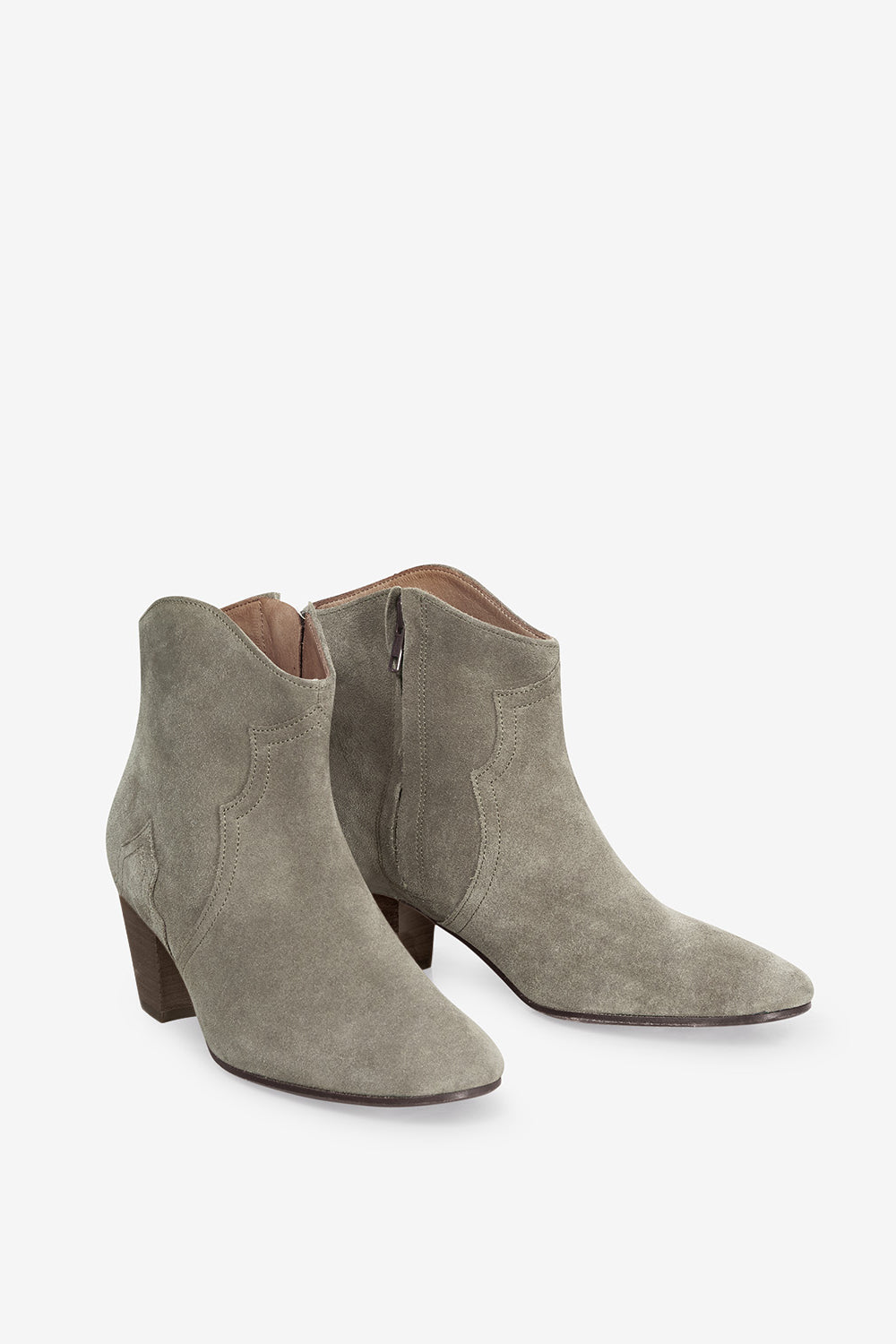 Botas bajas de piel de becerro dicker - Taupe - Woman - 3