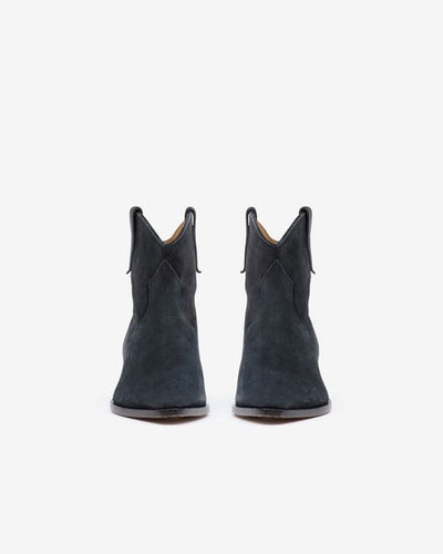Dewina suede calfskin leather cowboy boots - Black - Woman - 7