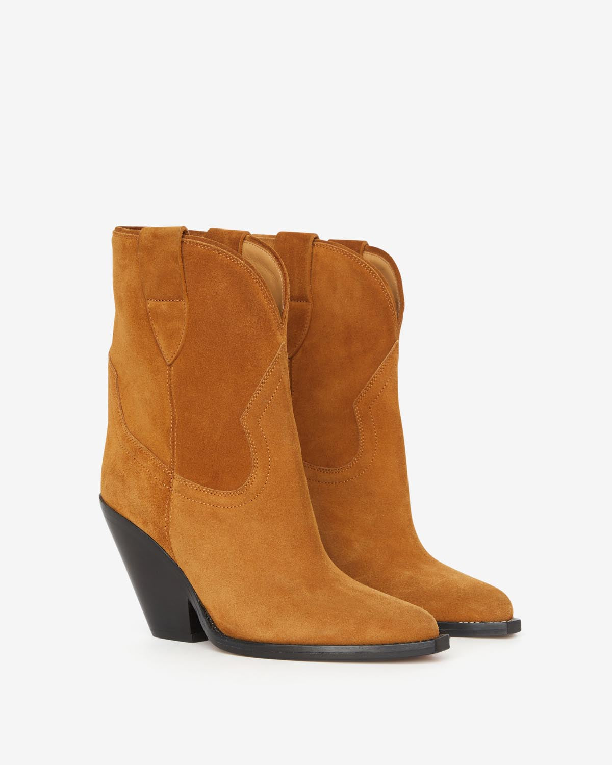 Leyane high-heeled cowboy boots - Cognac - Woman - 3