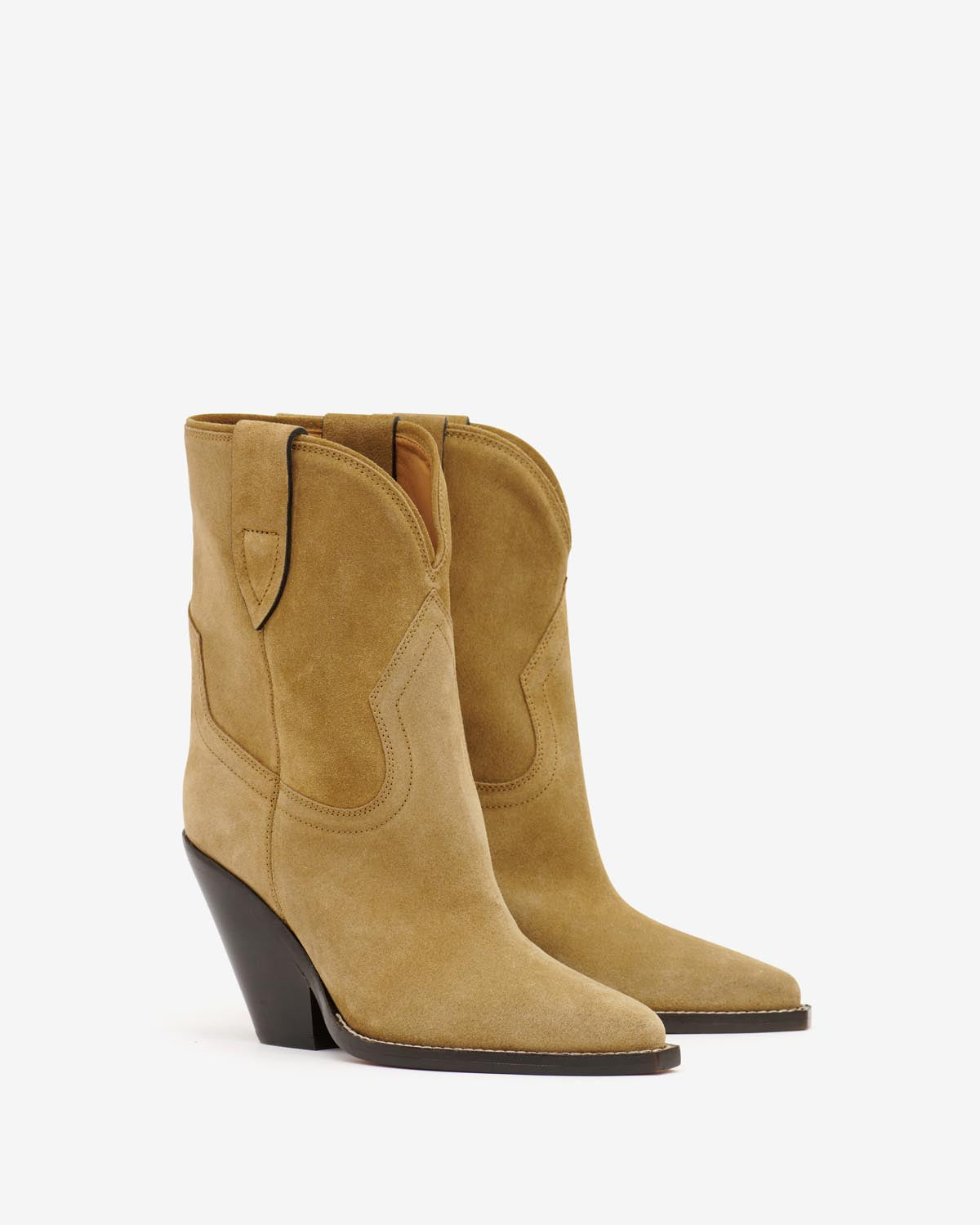 Leyane high-heeled cowboy boots - Taupe - Woman - 3
