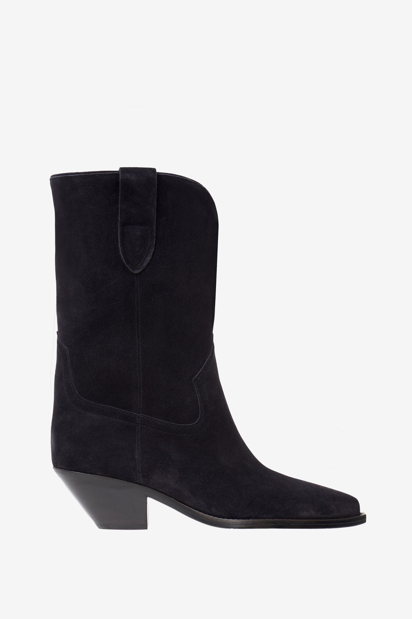 Bottes santiags en cuir velours dahope - Noir délavé - Woman - 1