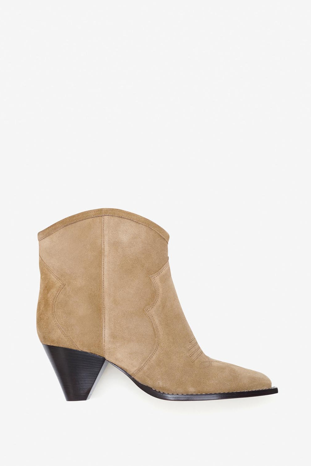 Darizo stivali bassi in camoscio di vitello - Taupe - Woman - 1