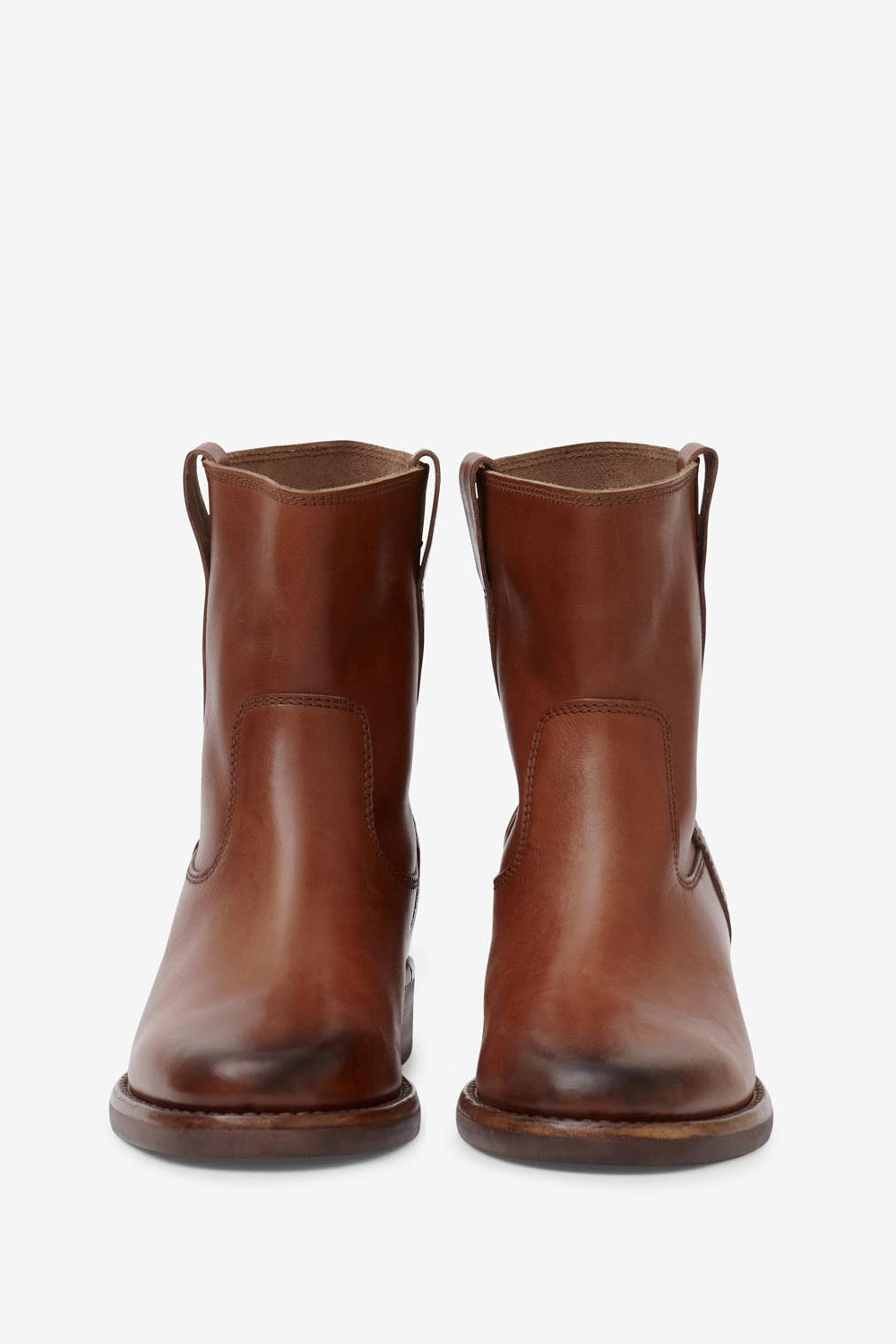 Ankle boots susee aus leder - Cognac - Woman - 4