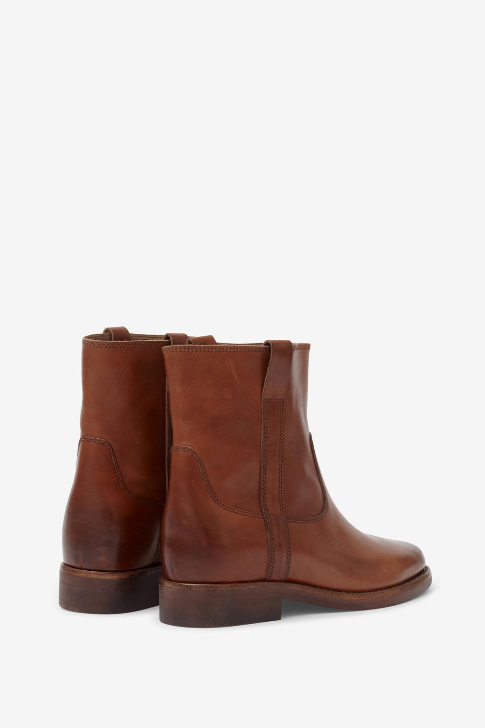 Ankle boots susee aus leder - Cognac - Woman - 2