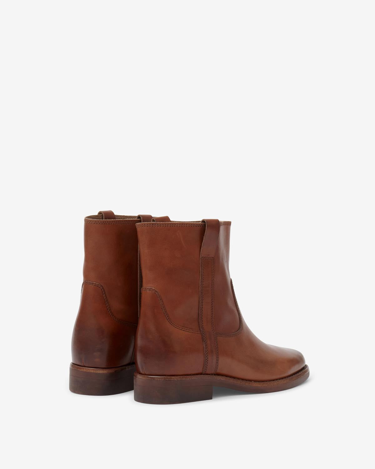 Ankle boots susee aus leder - Cognac - Woman - 2