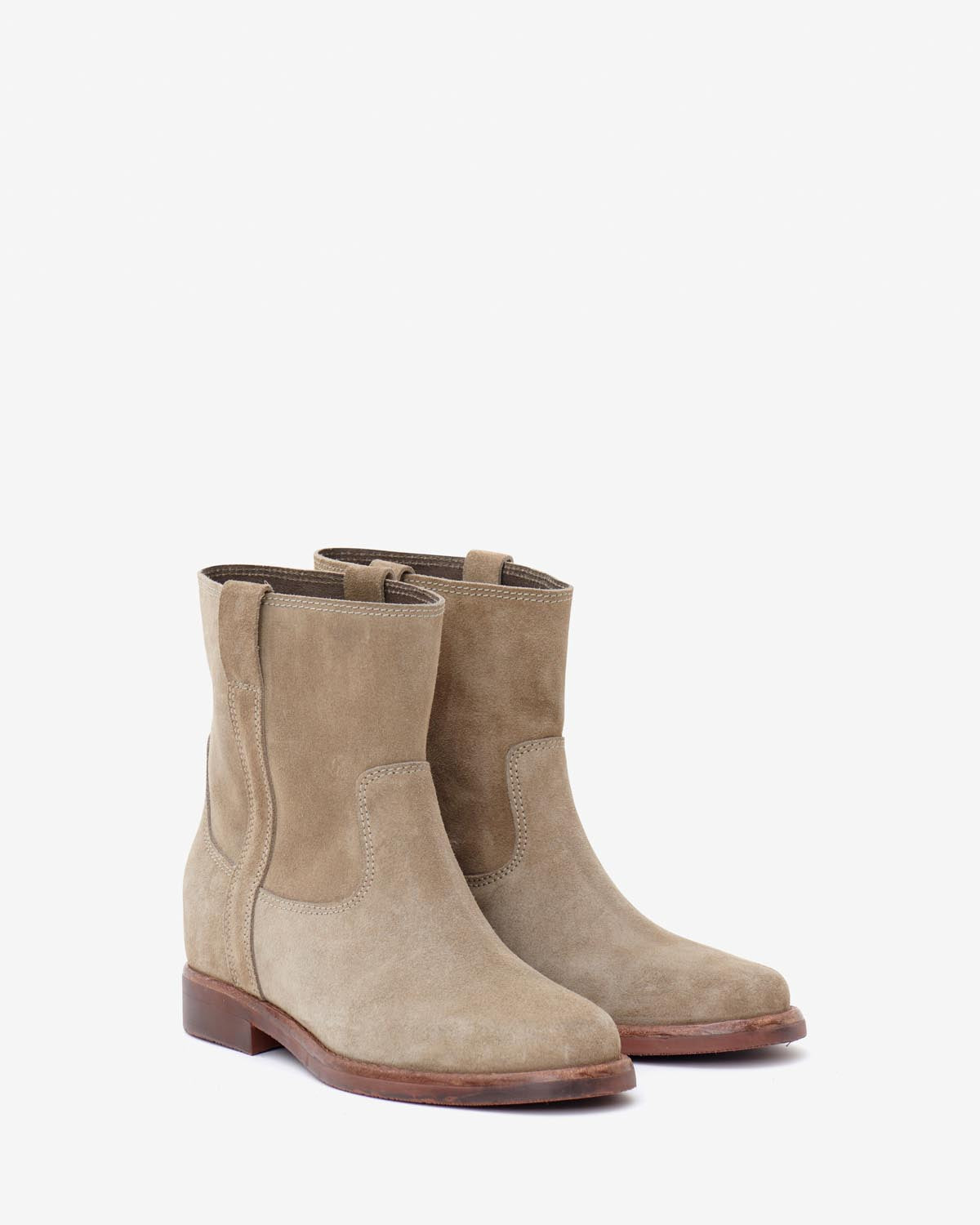 Susee low boots Woman Taupe 7