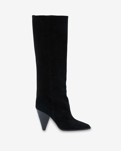Ririo suede leather boots - 黒 - Woman - 1