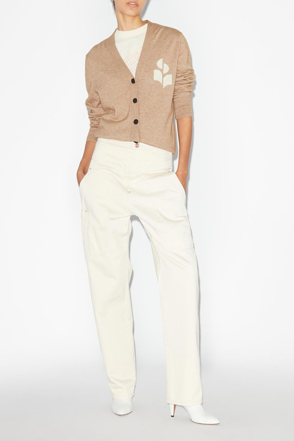 Karin cardigan - Camel - Woman - 3
