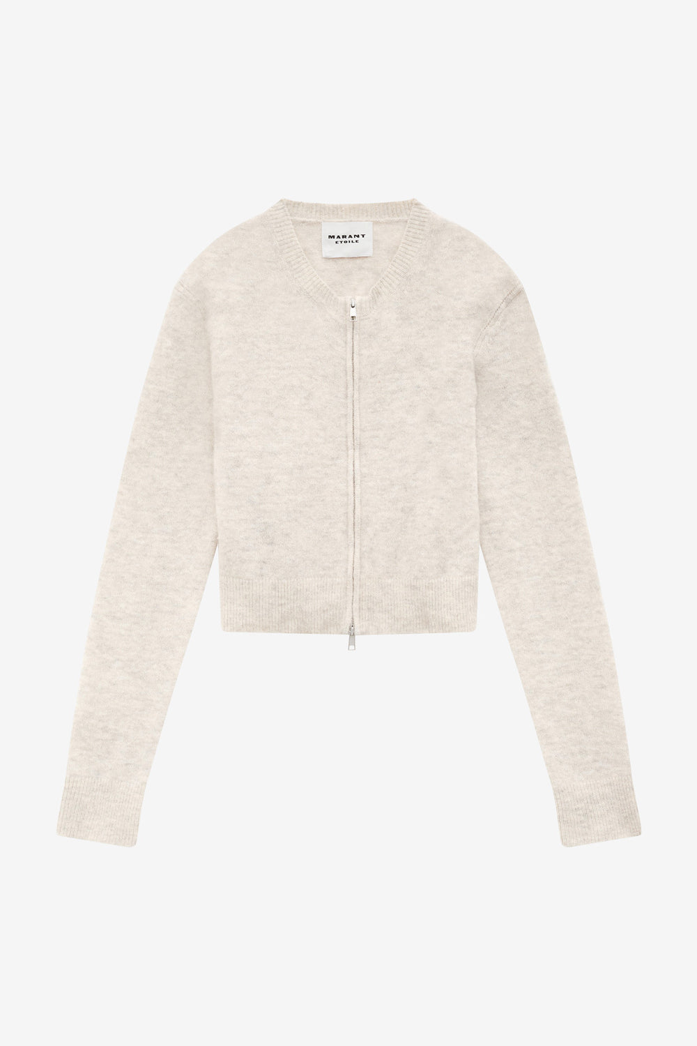 Cardigan oaka en maille alpaga unie - Sable - Woman - 1