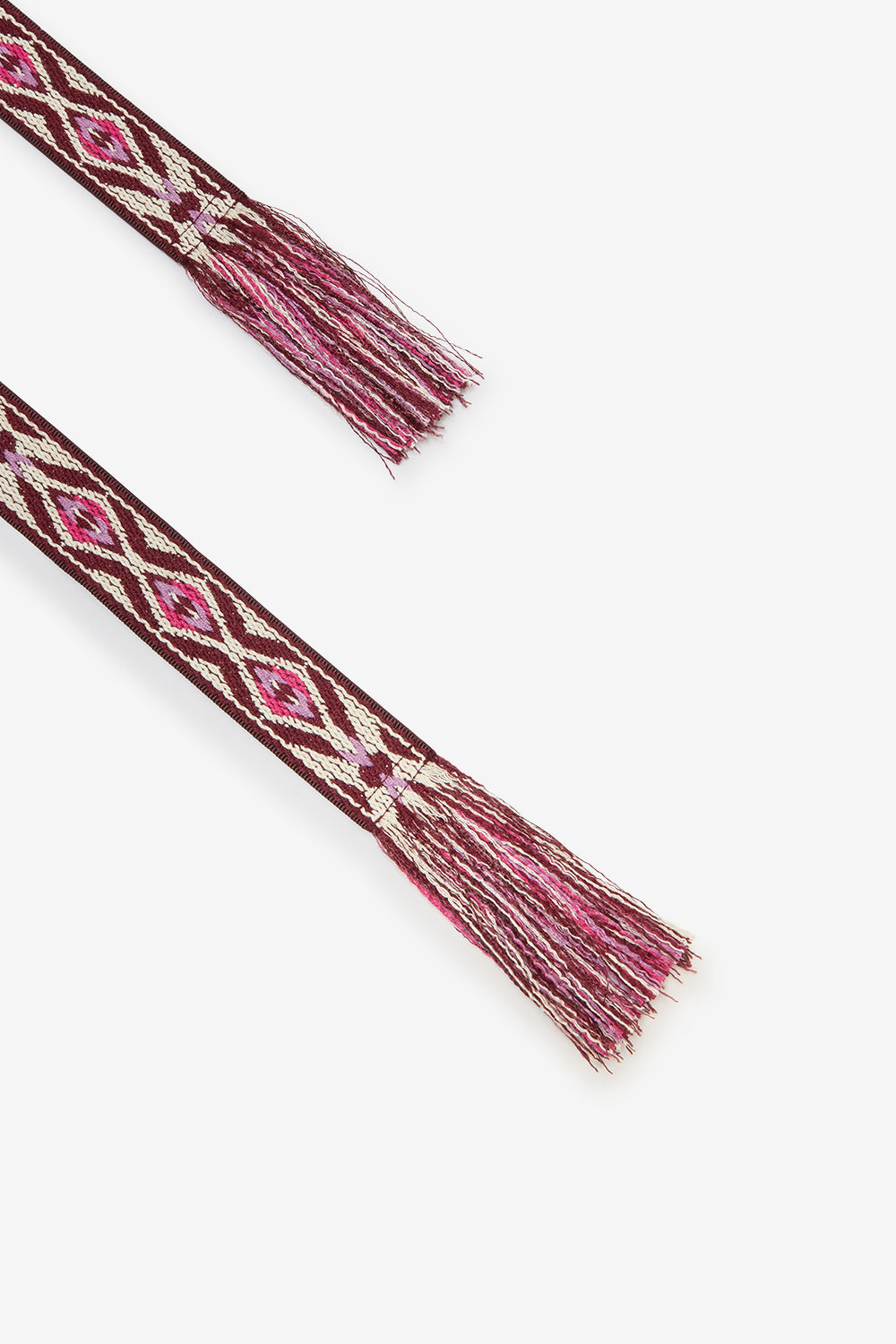 Fascia etki tessuta in jacquard grafico - Pink-beige - Woman - 3