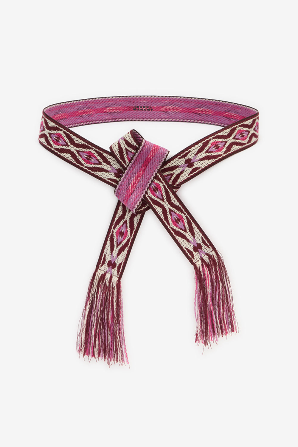 Fascia etki tessuta in jacquard grafico - Pink-beige - Woman - 1