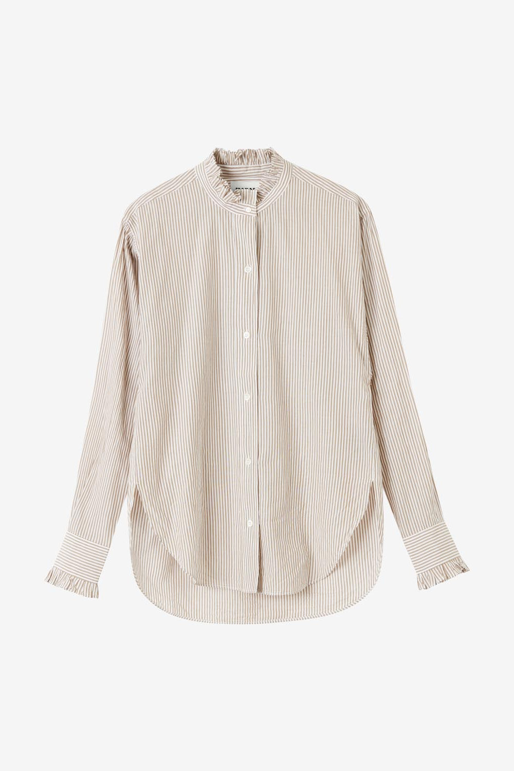 Saoli camicia a righe - Ochre - Woman - 1