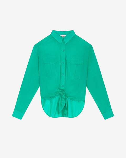 【送料&関税込】Isabel Marant Shirt With Branded Buttons In 23PCH0131FA-A1J03E-60ED-