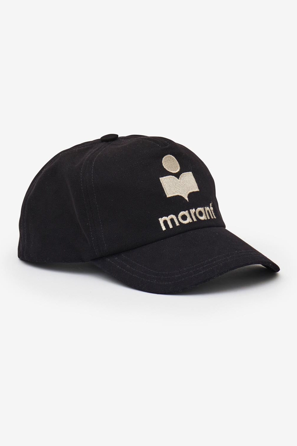 Casquette en toile à logo brodé tyron - Noir et écru - Woman - 1