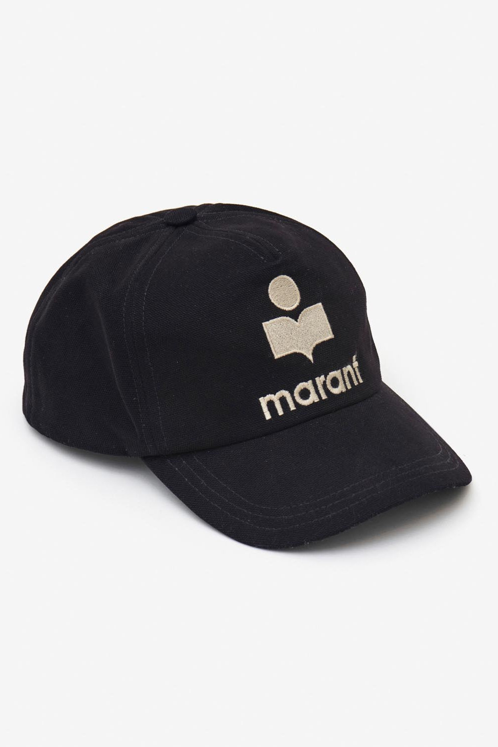 Casquette en toile à logo brodé tyron - Noir et écru - Woman - 4
