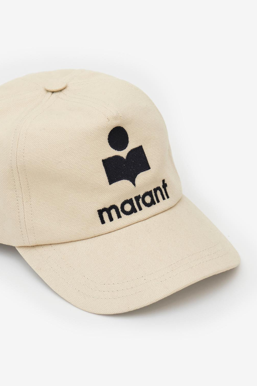 Casquette en toile à logo brodé tyron - Écru et noir - Woman - 4