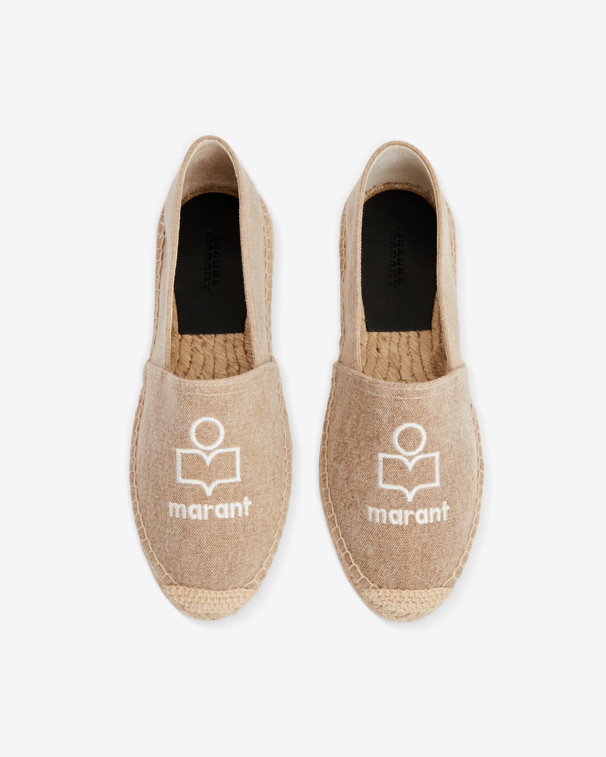 Canae espadrillas in tela con logo - Beige - Woman - 4
