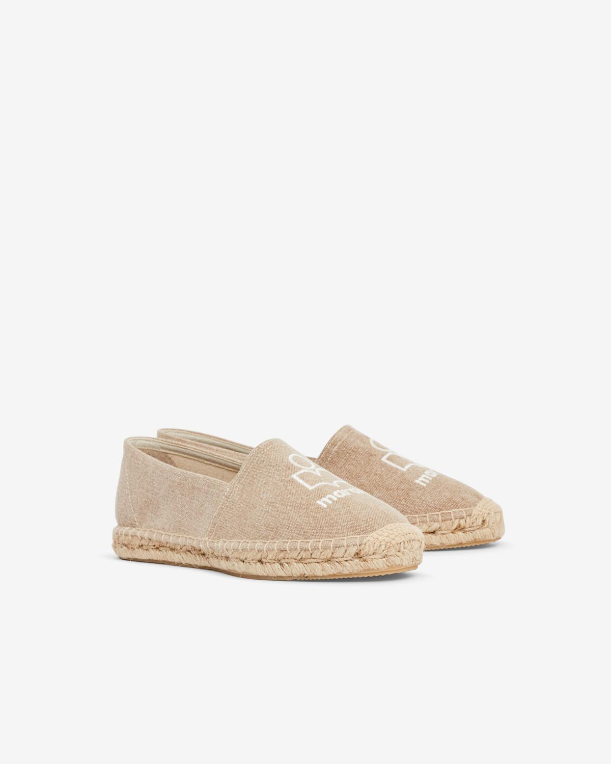 Canae espadrillas in tela con logo - Beige - Woman - 3