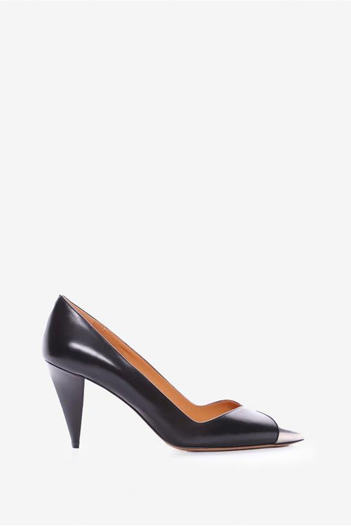 Décolleté palda con punta in metallo - Nero - Woman - 1