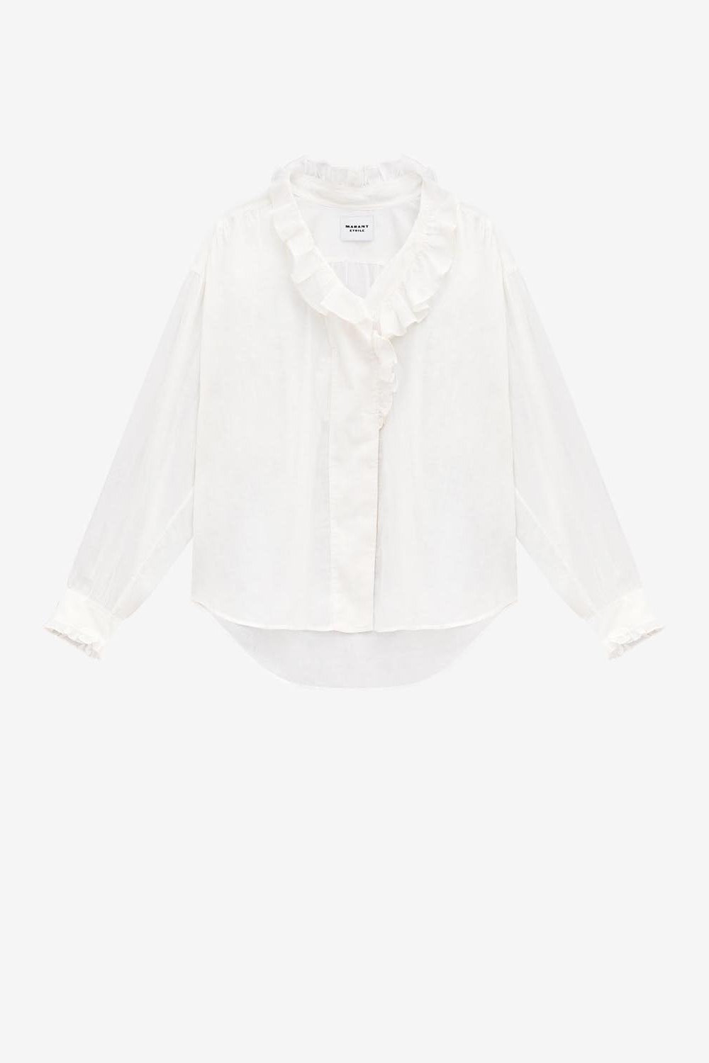 Pamias top in voile di cotone - Bianco - Woman - 1