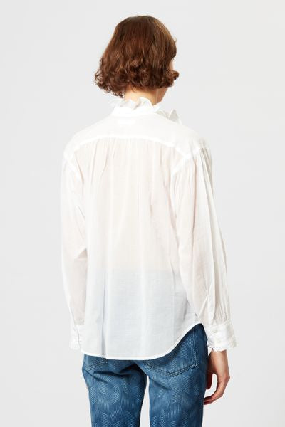 Pamias top in voile di cotone - Bianco - Woman - 8