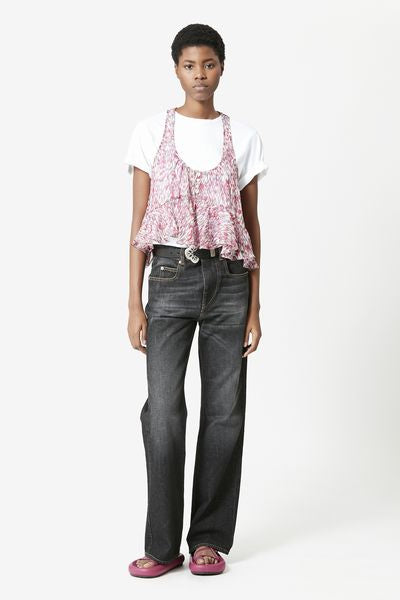 Belvira ブーツカットジーンズ - ウォッシュドブラック - Woman - 2