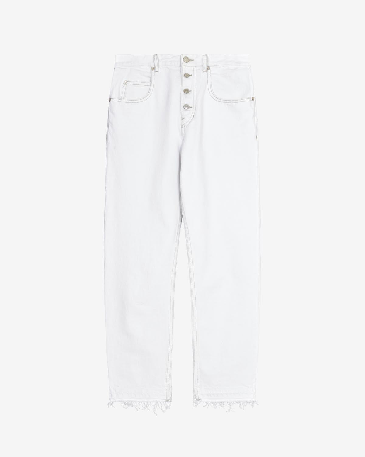Jeans belden Woman Weiß 1