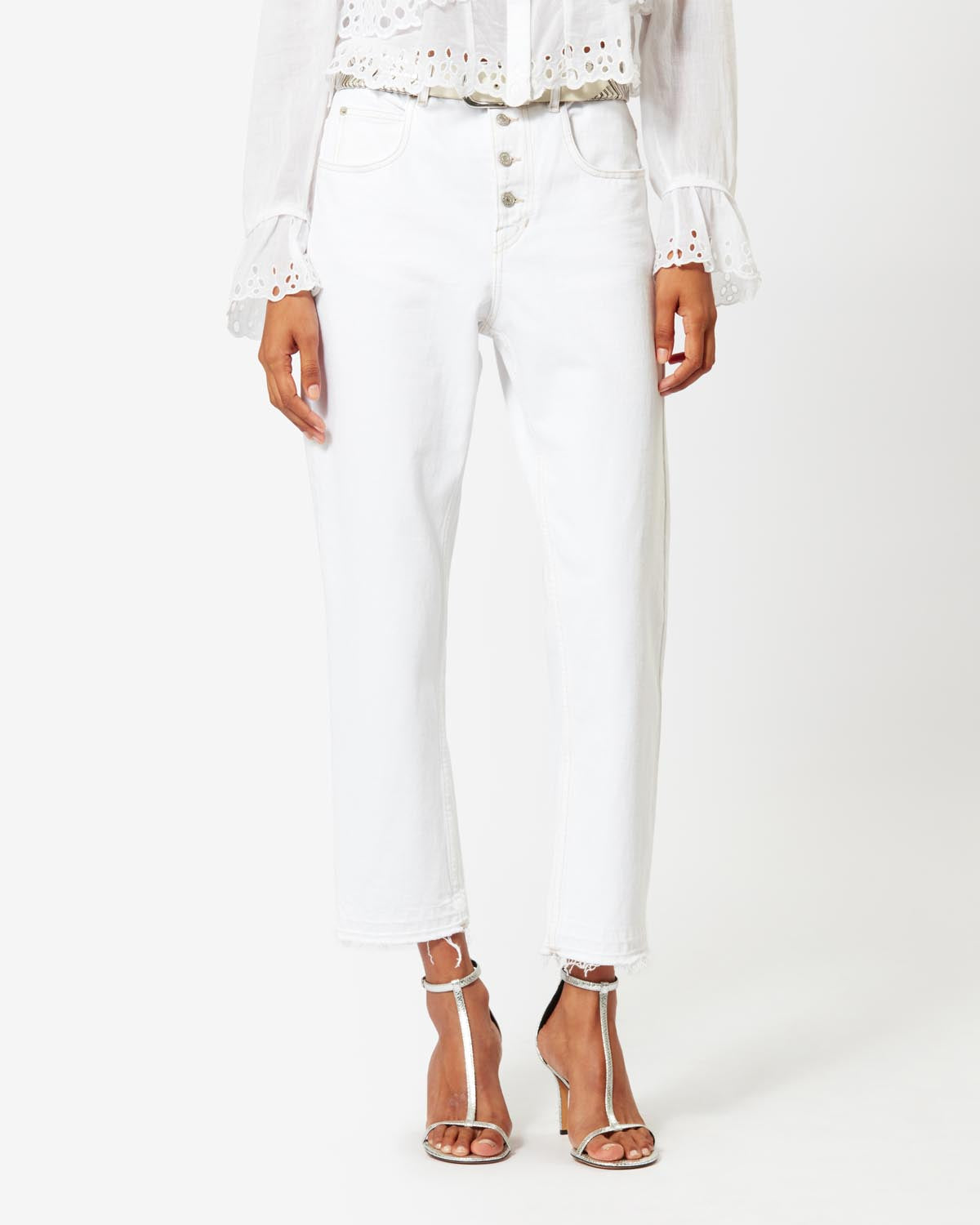 Belden jeans Woman White 4