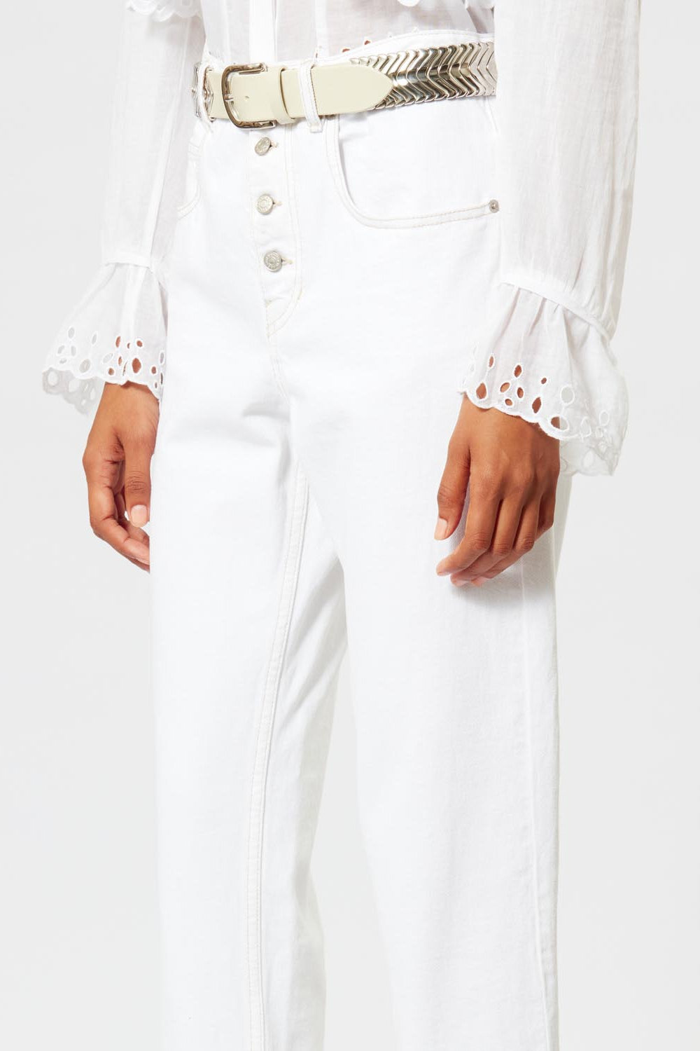 Belden regular jeans - 白 - Woman - 8