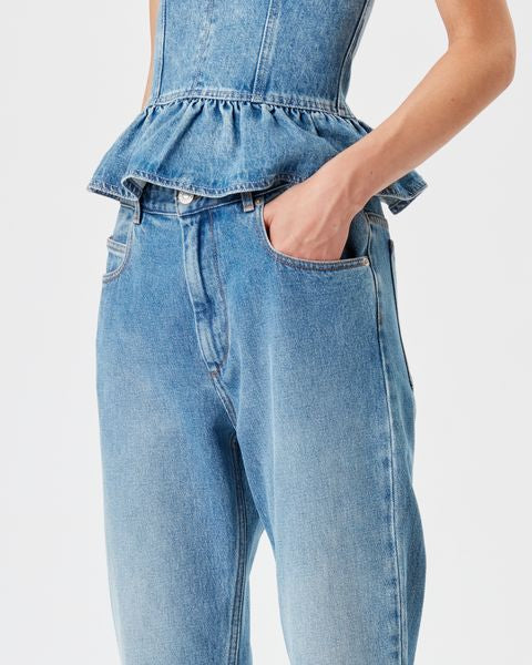 Schmal geschnittene jeans nea Woman Hellblau 3