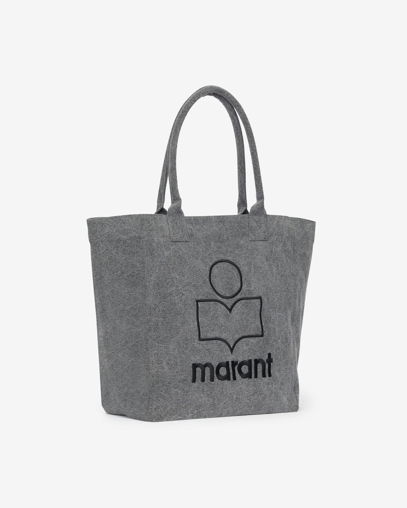 Yenky washed cotton logo tote bag - Gray - Woman - 3