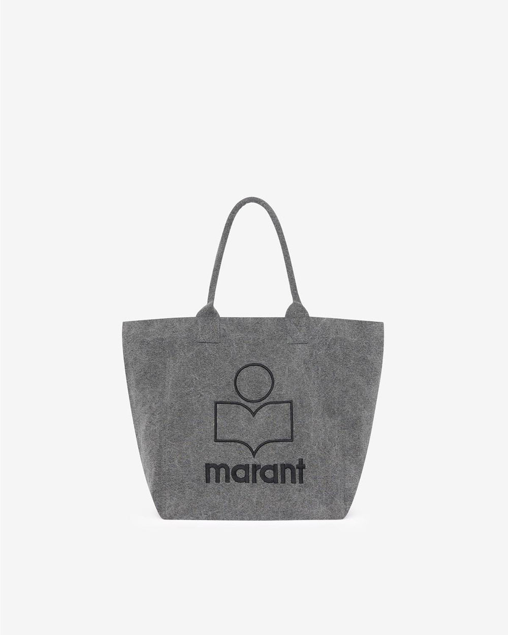 Yenky washed cotton logo tote bag - Gray - Woman - 1