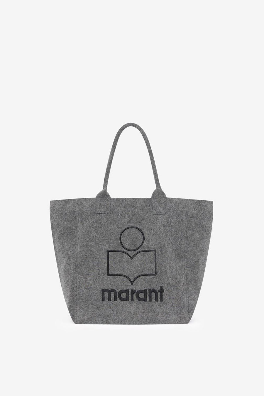 Tragetasche yenky mit logo aus verwaschener baumwolle - Grau - Woman - 1