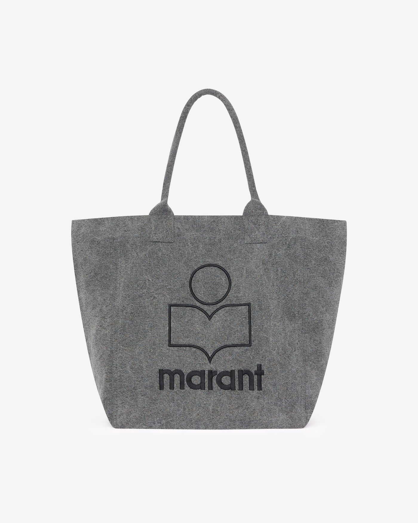 Yenky washed cotton logo tote bag - Gray - Woman - 1