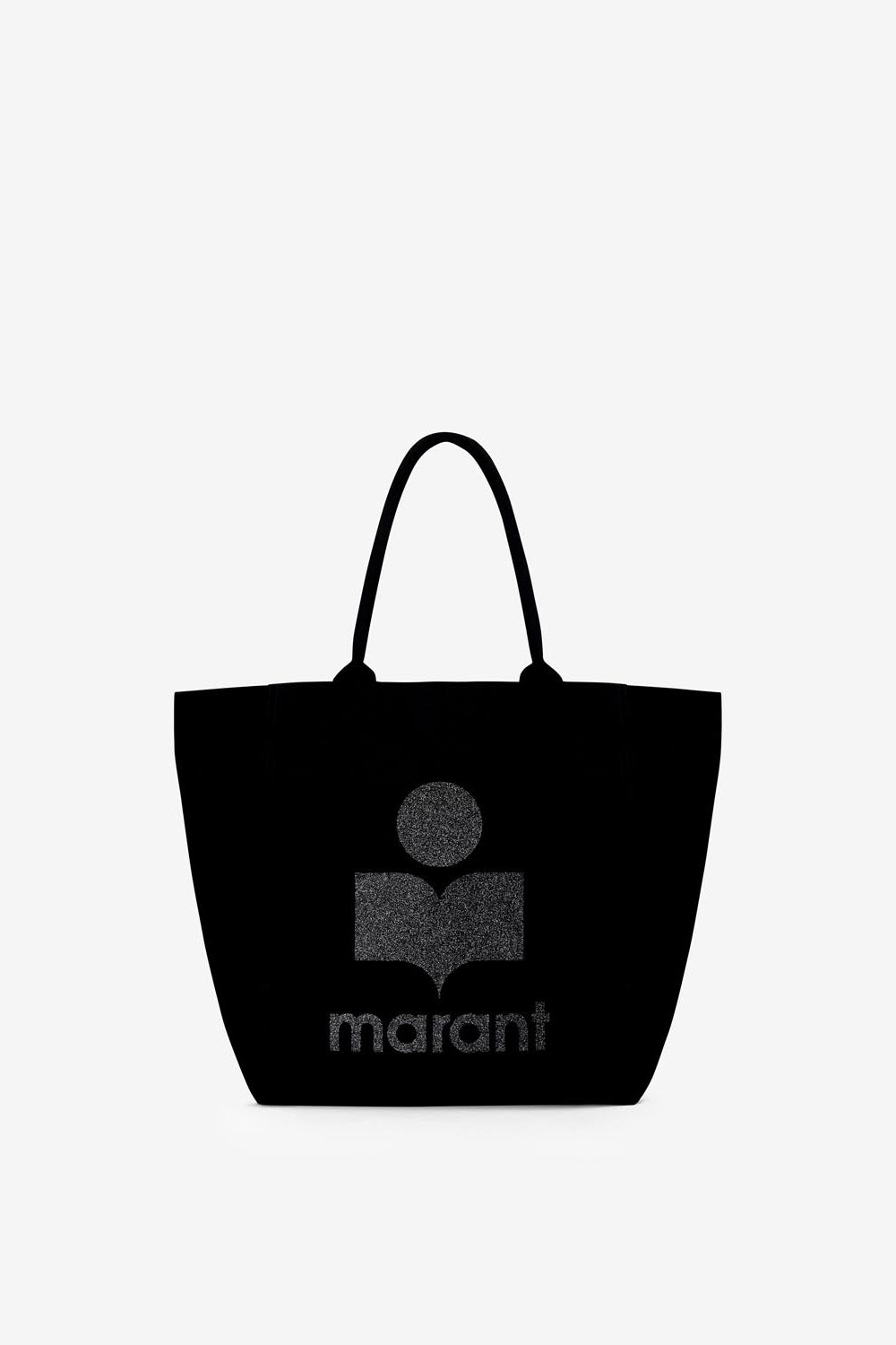 Borsa tote yenky in tela con logo ricamato - Nero - Woman - 1