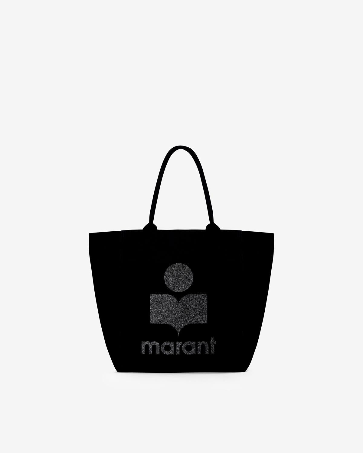 Yenky canvas tote bag with embroidered logo - Black - Woman - 1
