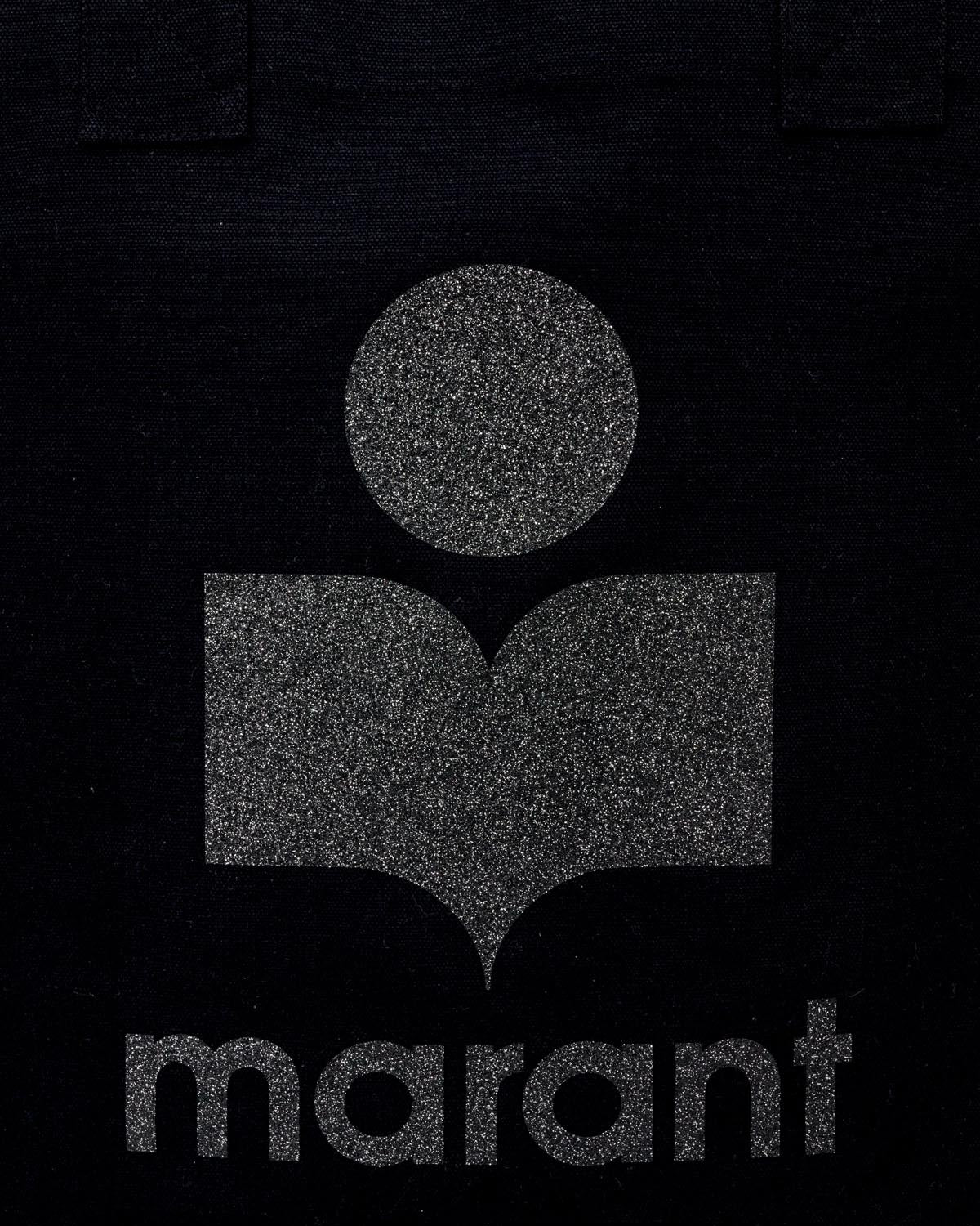 Yenky canvas tote bag with embroidered logo - Black - Woman - 3