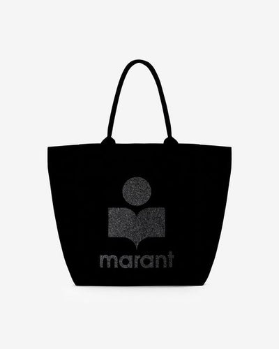 Yenky canvas tote bag with embroidered logo - Black - Woman - 6