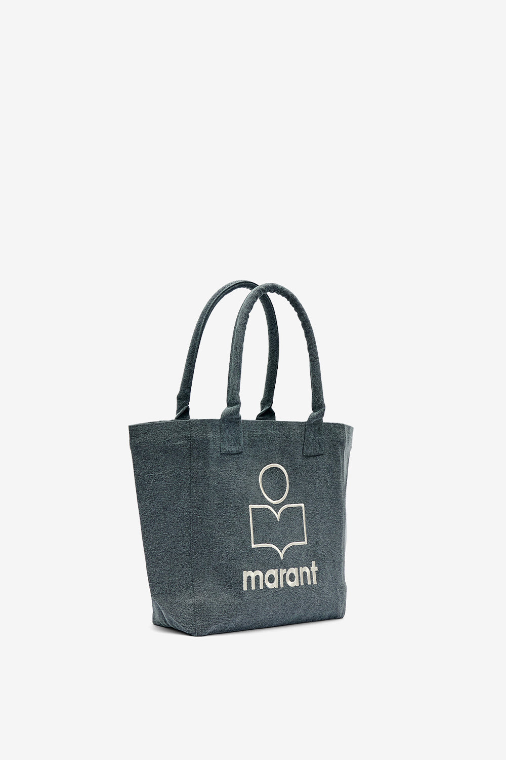 Borsa small yenky in cotone délavé con logo - Nero lavato - Woman - 4